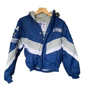 Vintage Starter Proline Dallas Cowboys NFL Puffer Bomber Jacket Kids Youth M